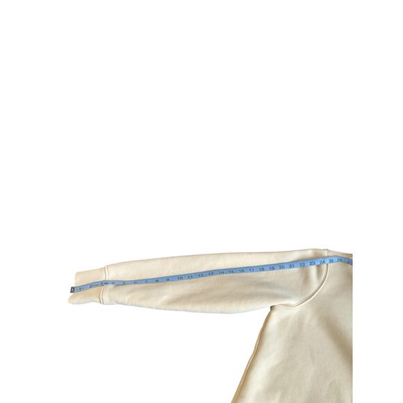 Carhartt Sweatshirt Women's Beige‎ Relaxed Fit Hoodie Long Sleeve Soft Medium - Picture 10 of 11